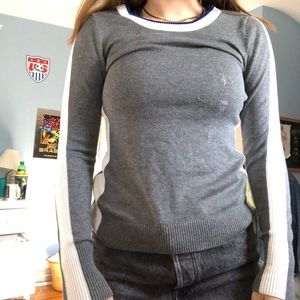 gray sweater